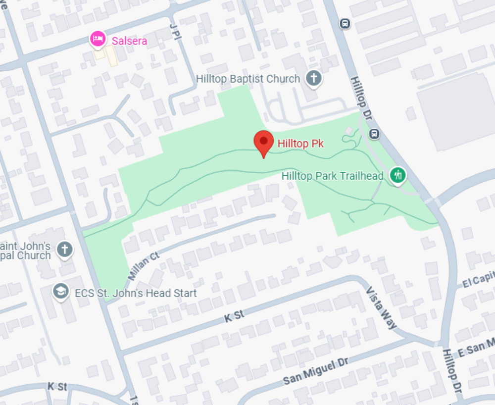 Map location of Hilltop Park